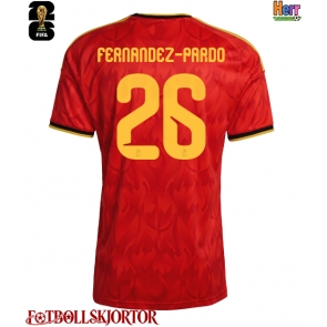 Belgien Matias Fernandez-Pardo #26 Hemmatröja VM 2026 Kortärmad